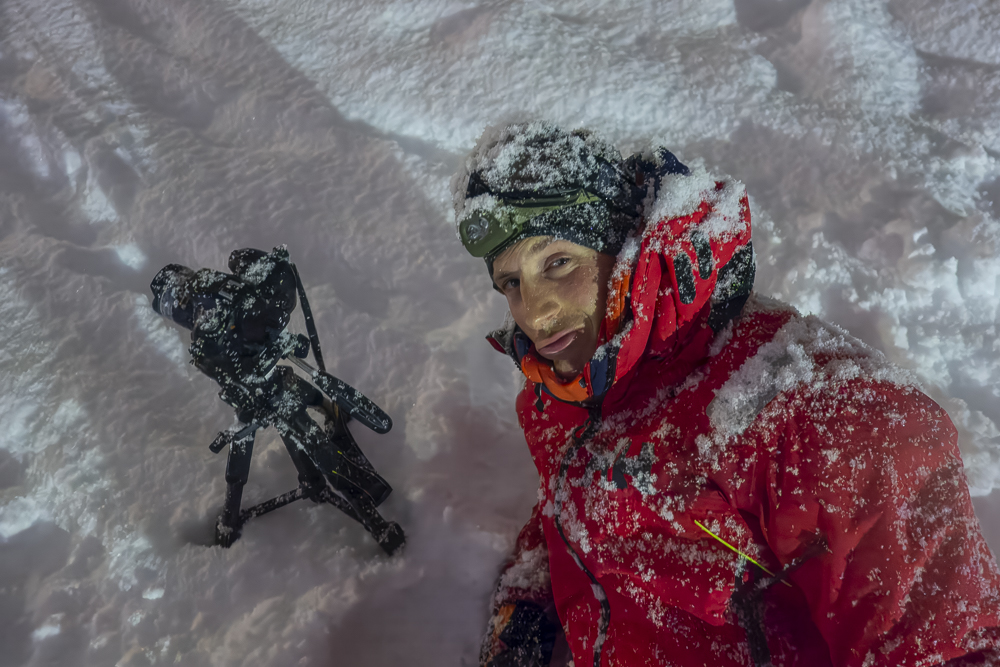 Tobias Brehm in the snow